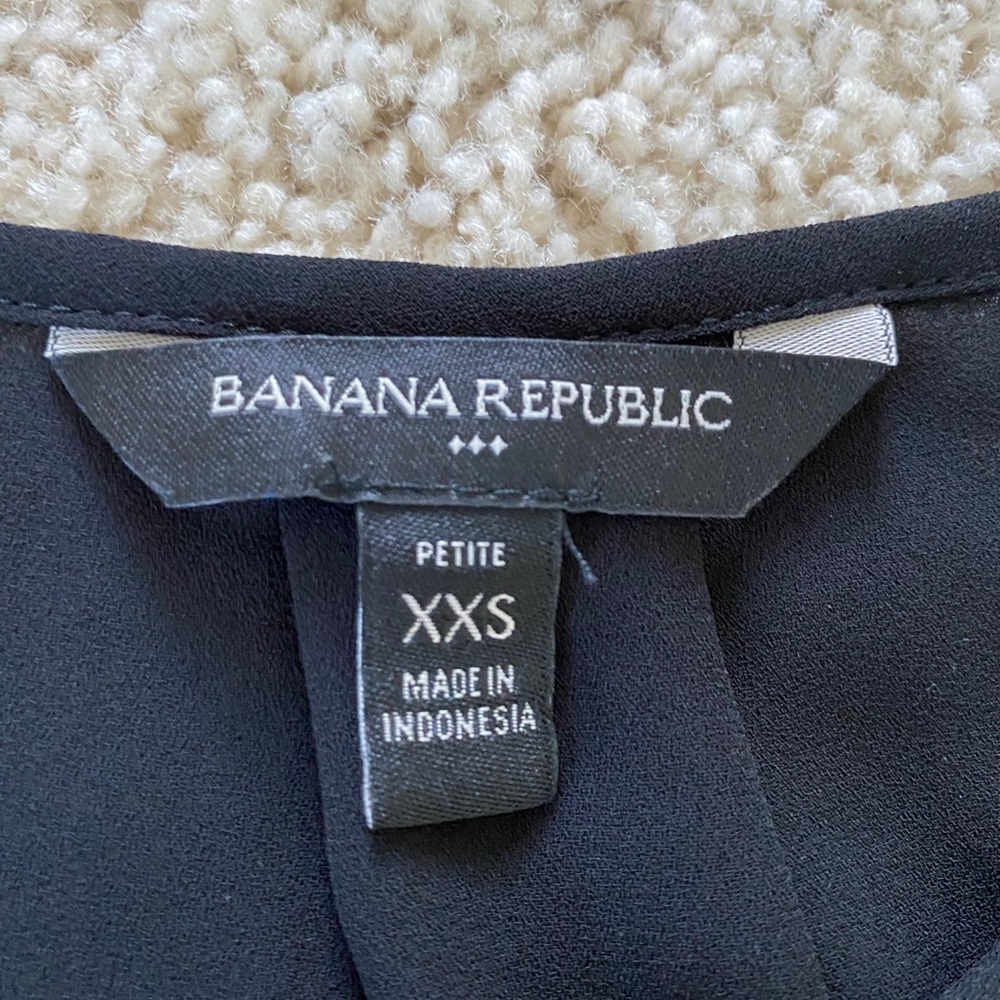 Black formal shirt with ruffled short sleeves